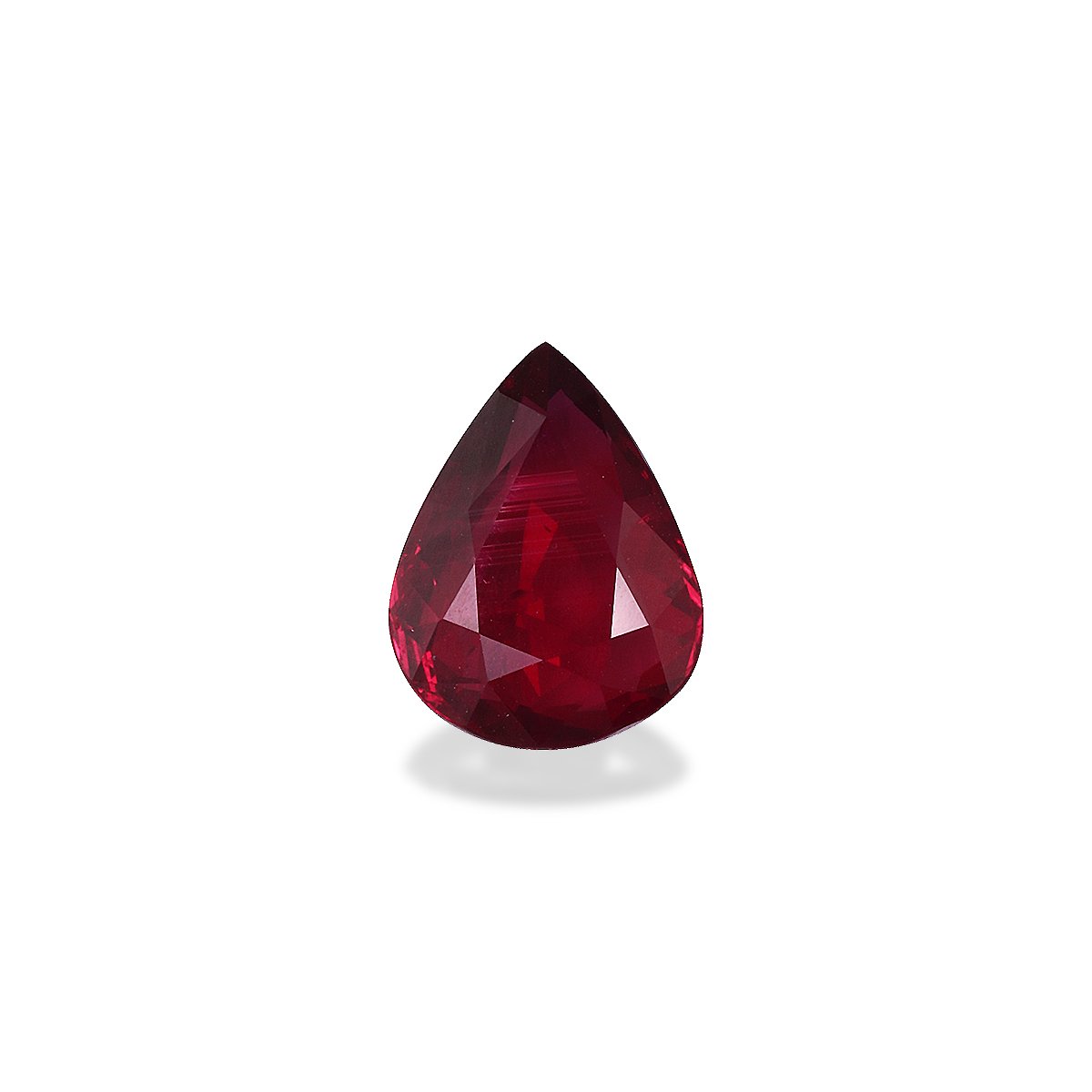 red mozambique ruby, 3.08ct pear cut — main view