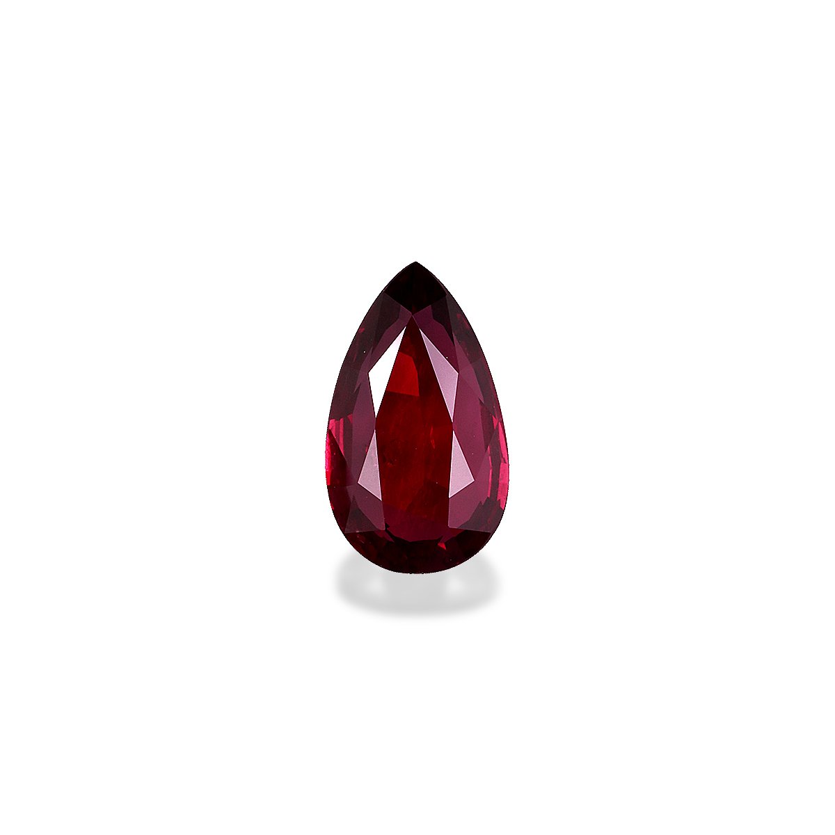 red mozambique ruby, 3.16ct pear cut — main view