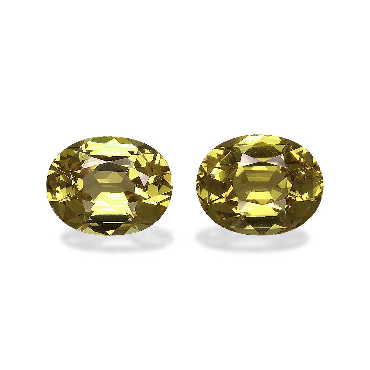 Lime Green Grossular Garnet 4.96ct - 10x8mm Pair