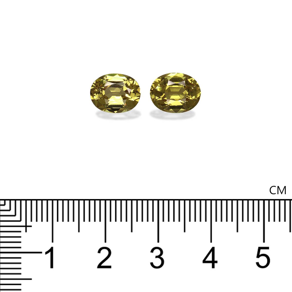 lime green grossular garnet, 4.96ct oval cut — view 4