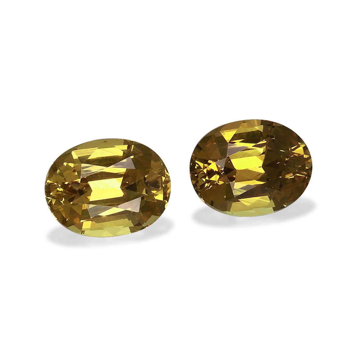 golden yellow grossular garnet, 4.11ct oval cut — view 3