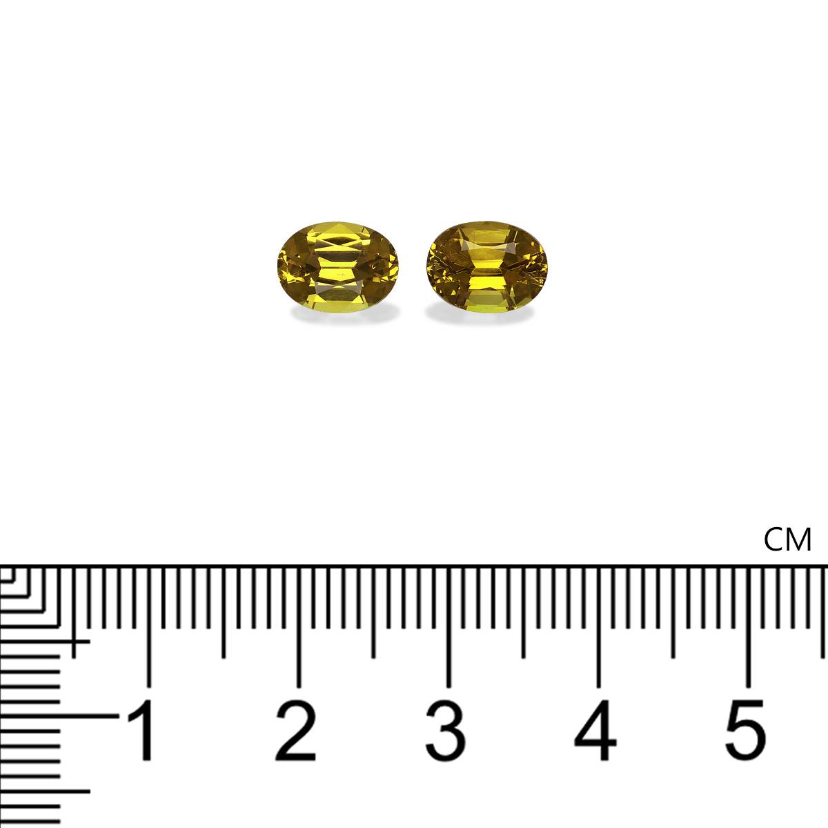 lime green grossular garnet, 3.53ct oval cut — view 4