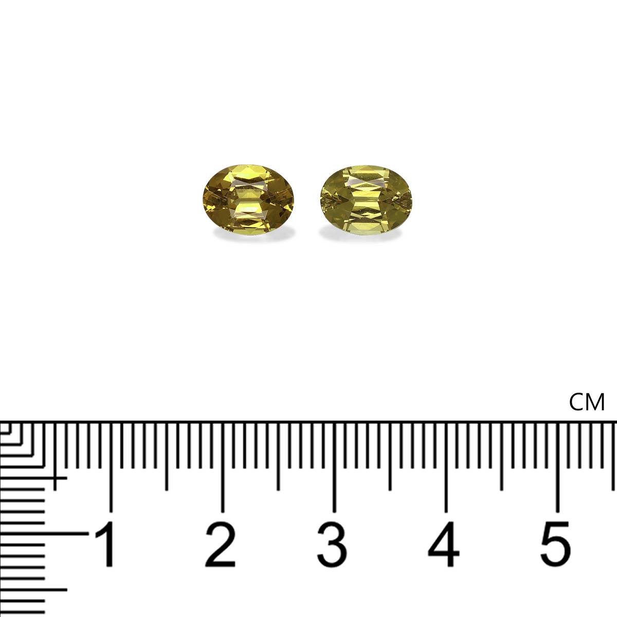 lime green grossular garnet, 3.14ct oval cut — view 4