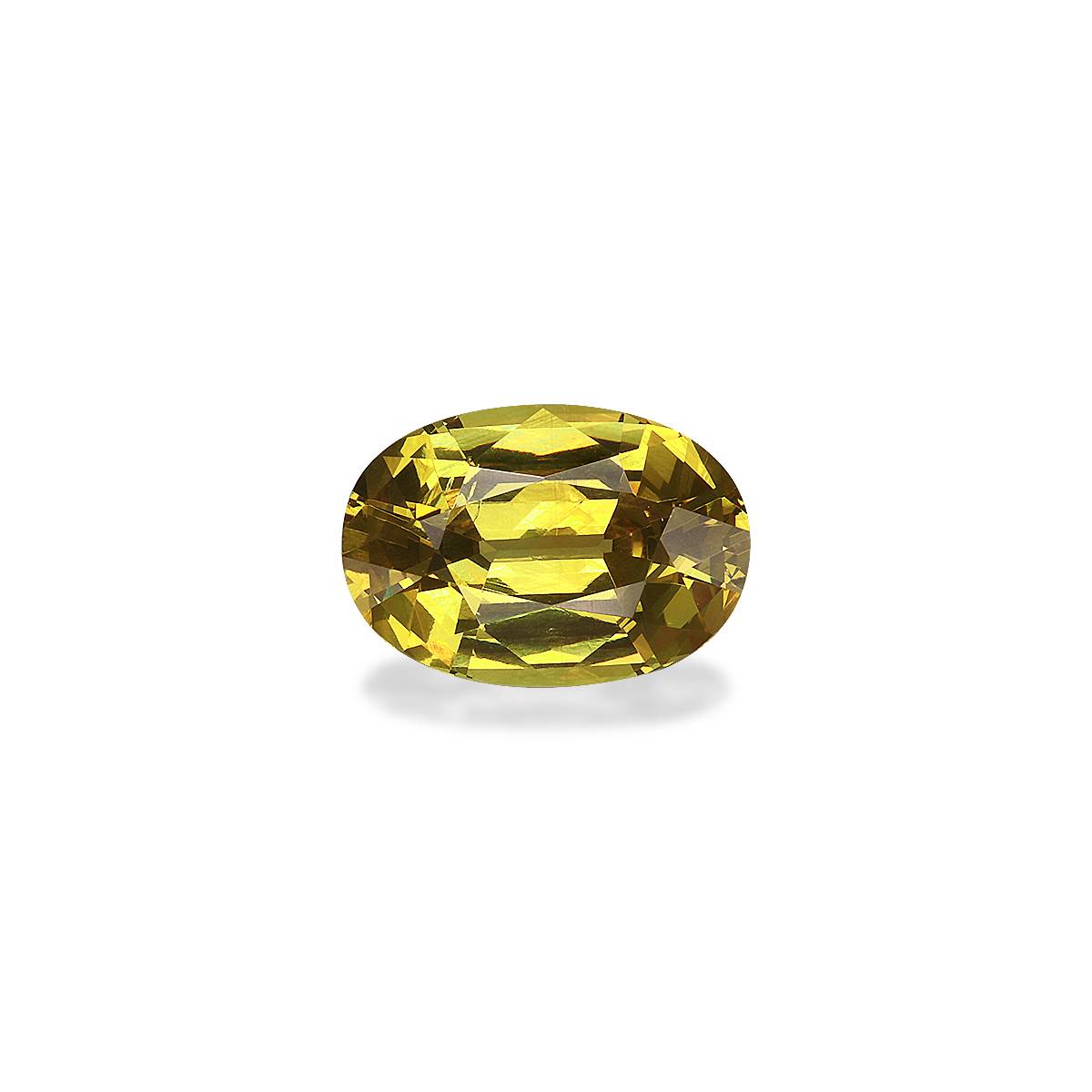 lemon yellow grossular garnet, 4.42ct oval cut — main view