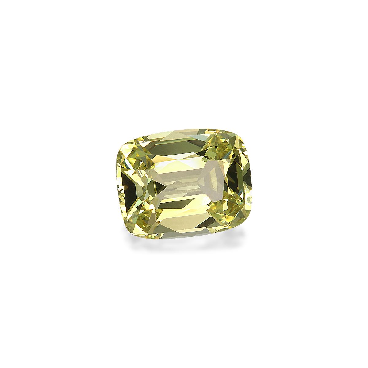 lemon yellow grossular garnet, 6.82ct cushion cut — view 3
