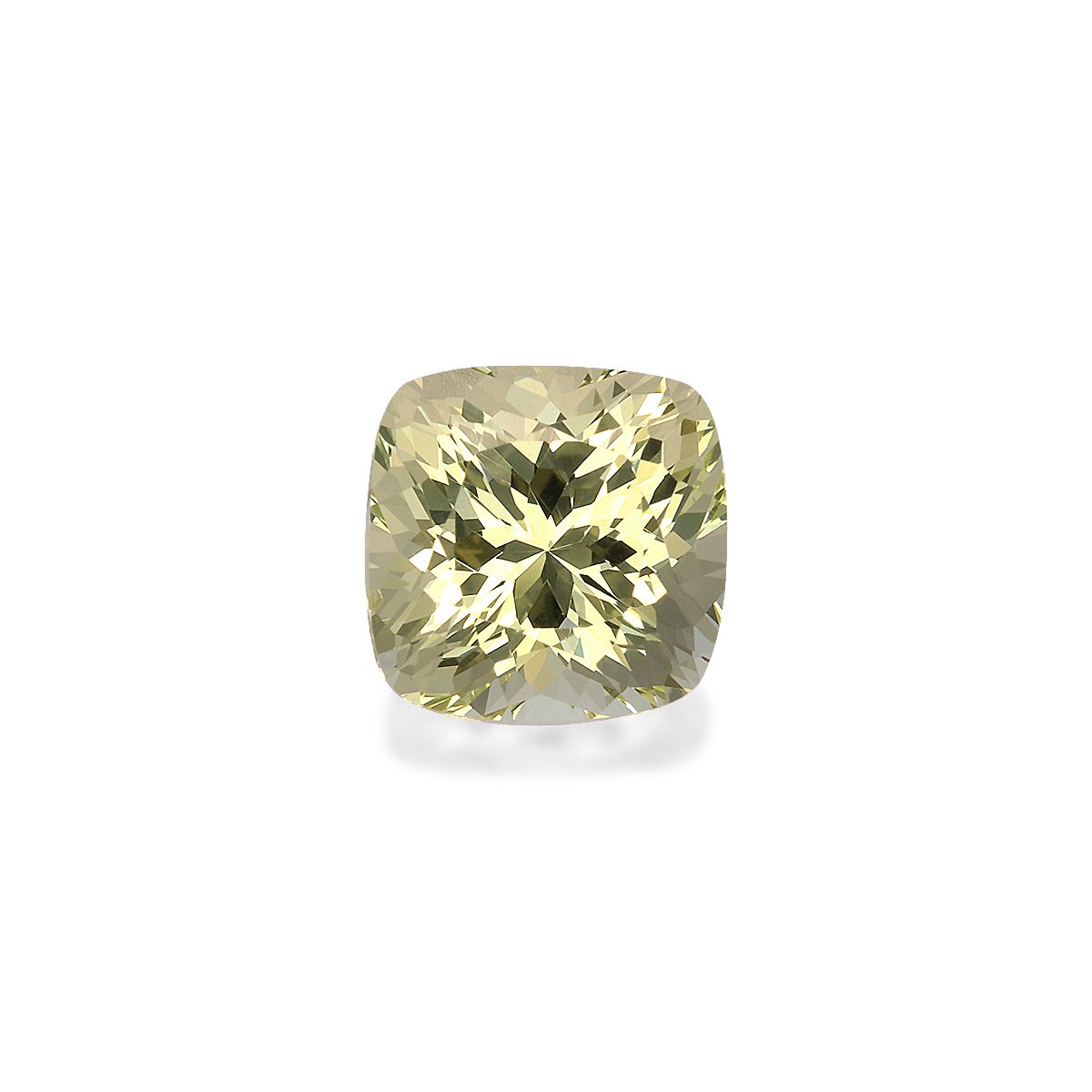 daffodil yellow grossular garnet, 2.65ct cushion cut — main view
