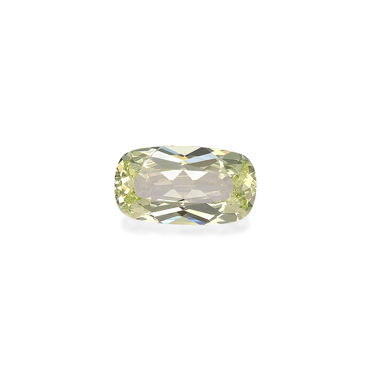 lemon yellow grossular garnet, 3.16ct cushion cut — main view