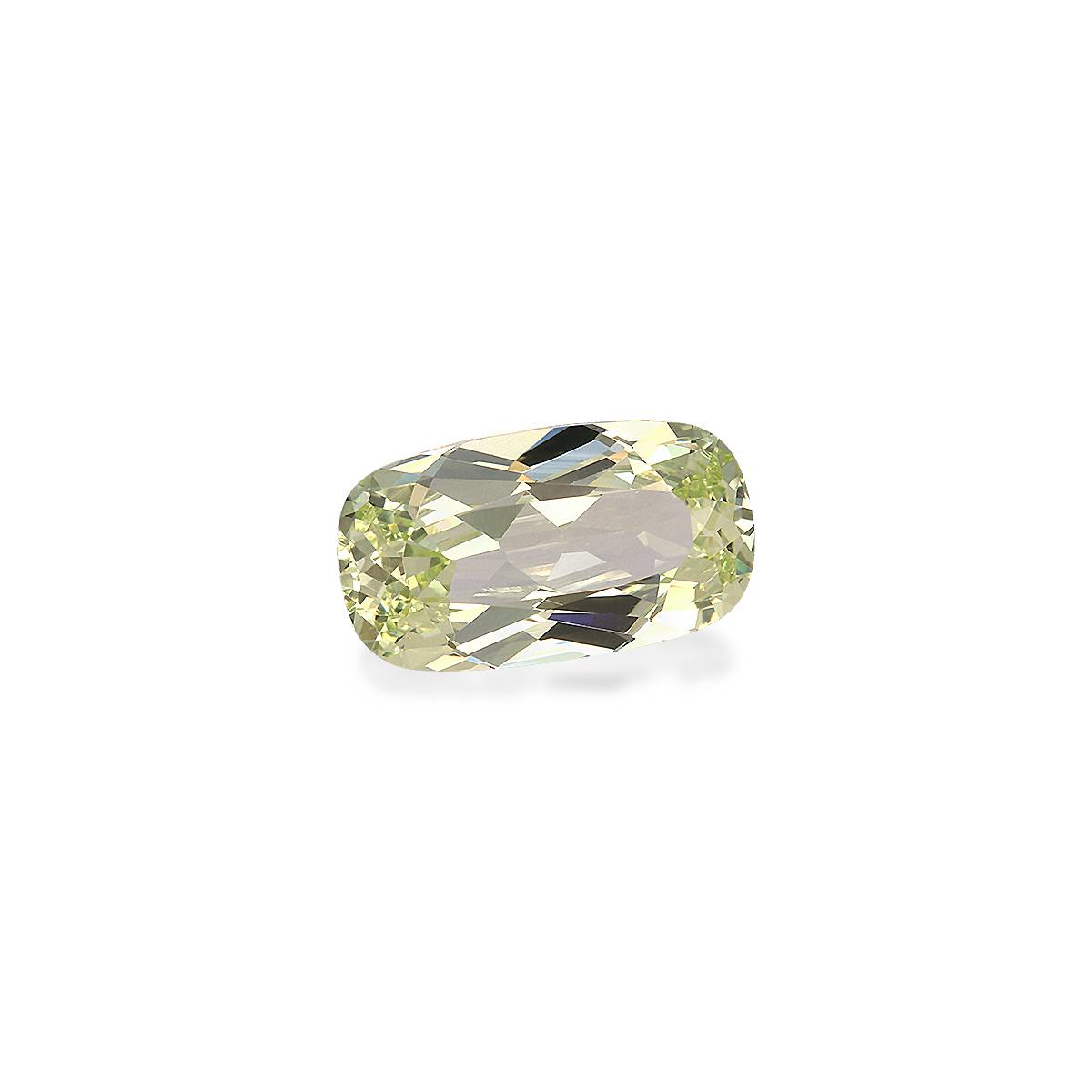 lemon yellow grossular garnet, 3.16ct cushion cut — view 3