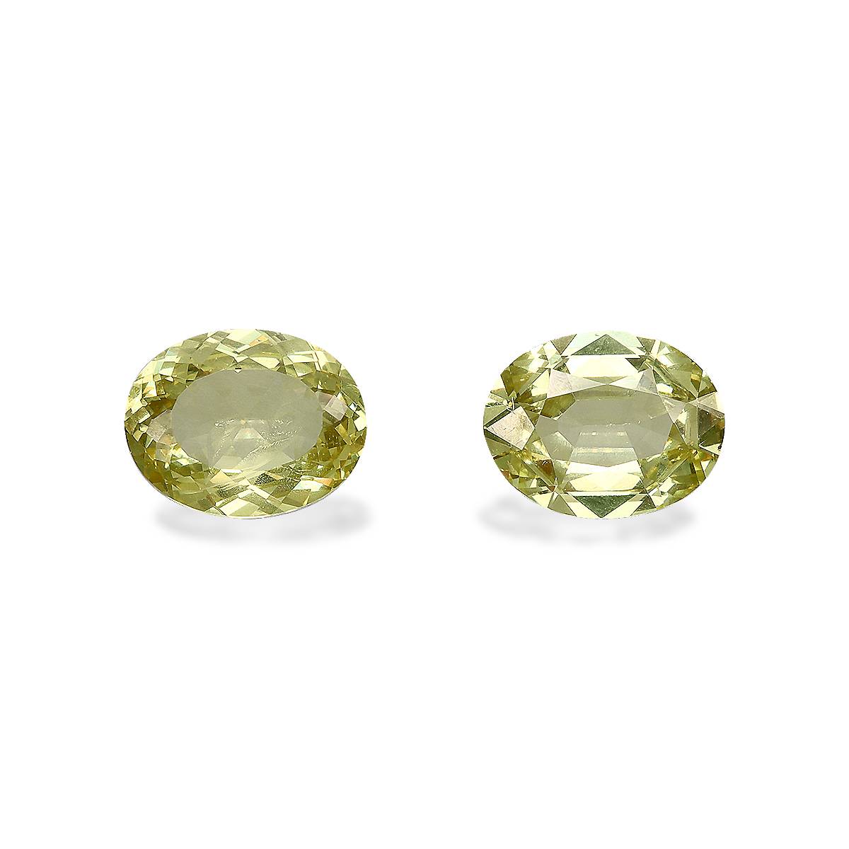 Lime Green Grossular Garnet 3.74ct - 9x7mm Pair