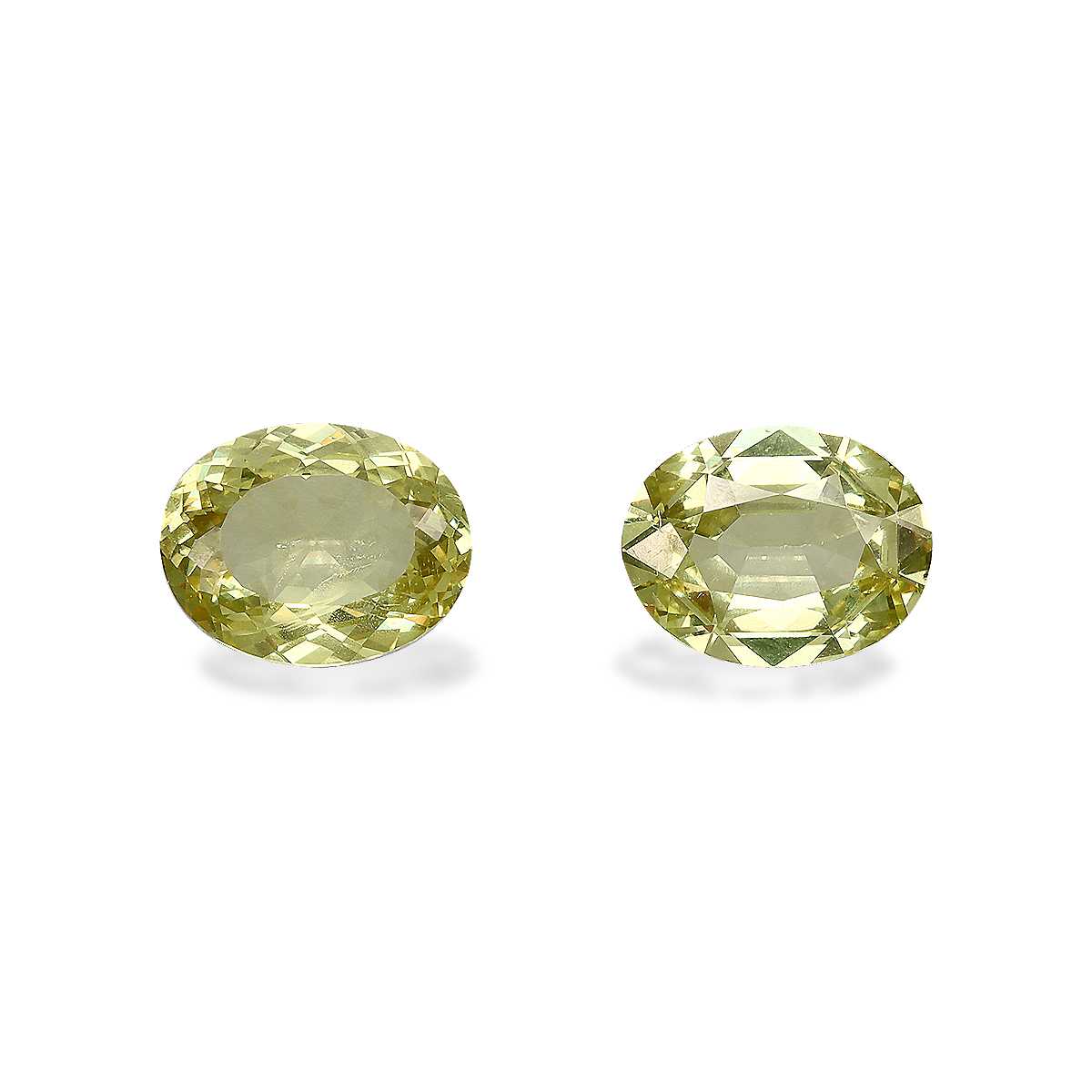 Lime Green Grossular Garnet 3.74ct - 9x7mm Pair