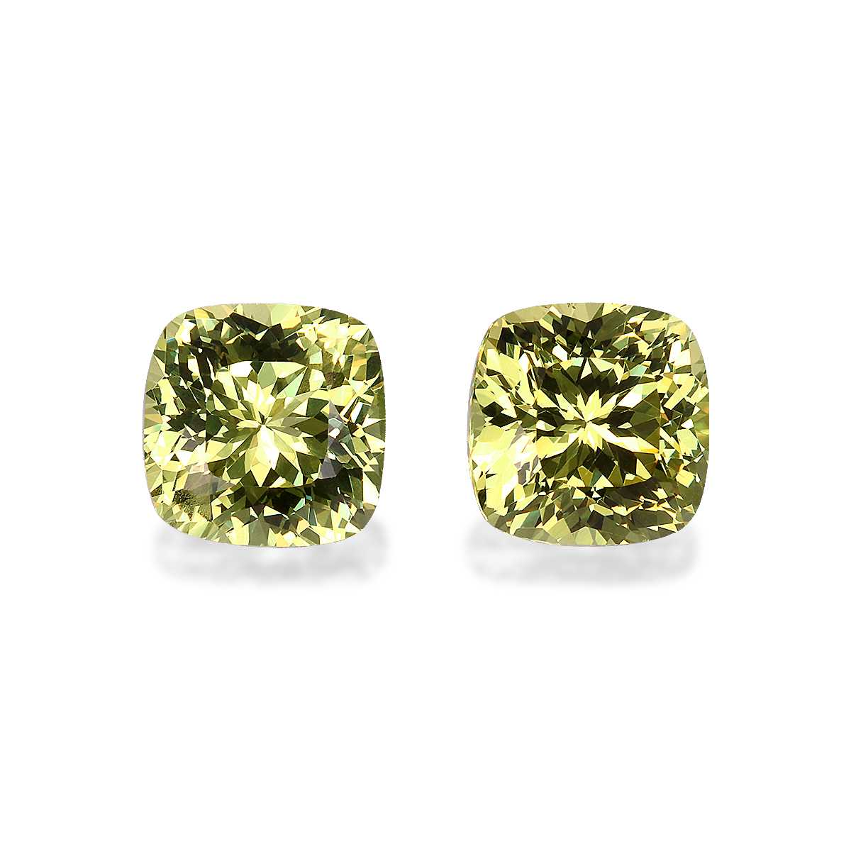 Lime Green Grossular Garnet 4.75ct - 8mm Pair