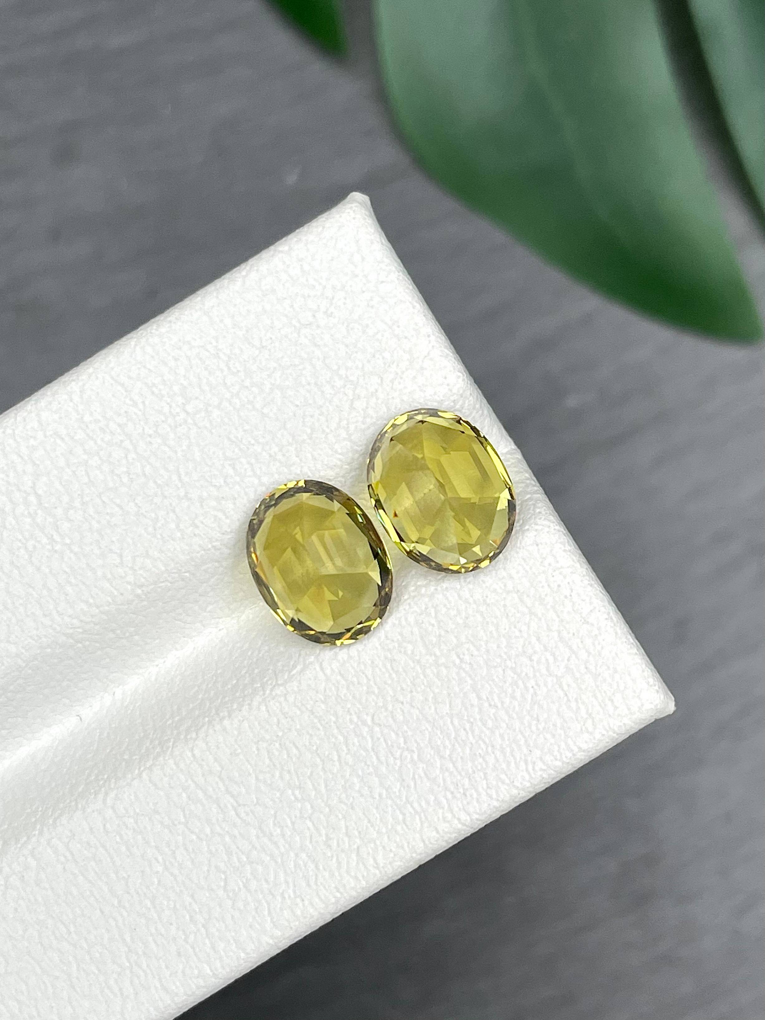 corn yellow grossular garnet, 5.59ct oval cut — view 6