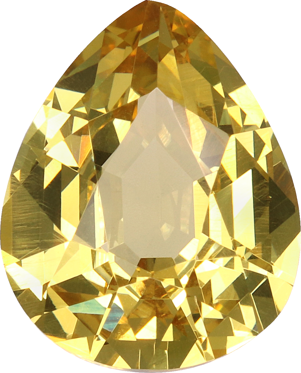 Pear cut grossular garnet