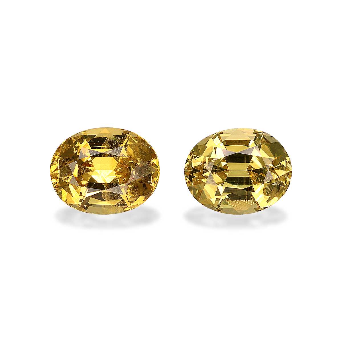 Golden Yellow Grossular Garnet 4.86ct - 9x7mm Pair