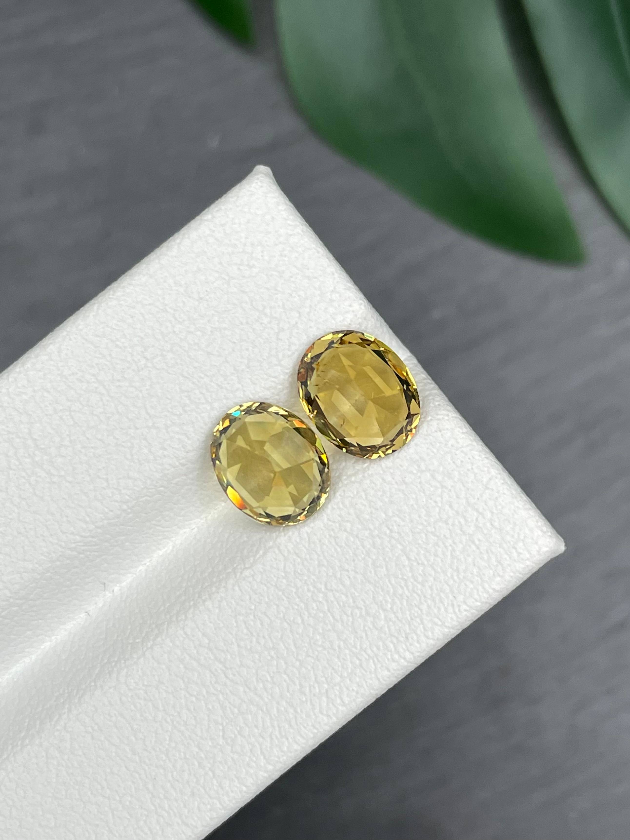 golden yellow grossular garnet, 4.86ct oval cut — view 6