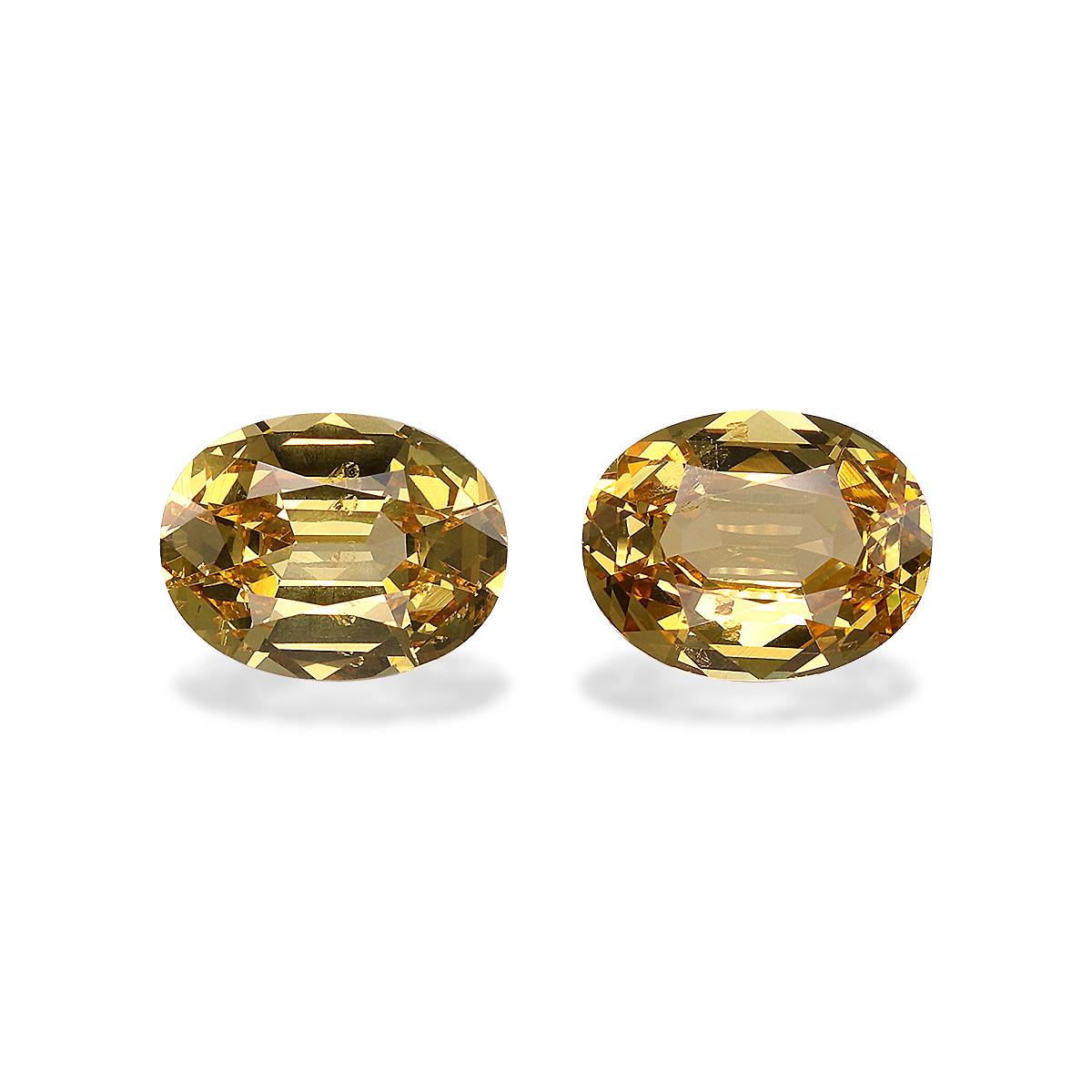 Golden Yellow Grossular Garnet 5.36ct - 10x8mm Pair