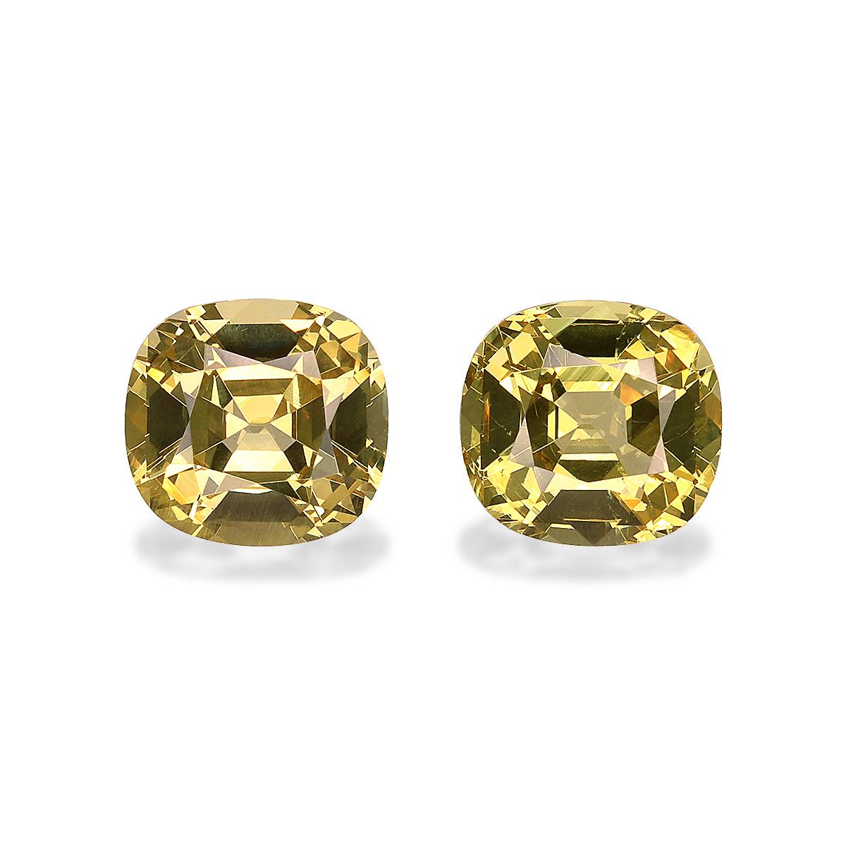 Lemon Yellow Grossular Garnet 3.75ct - 7mm Pair