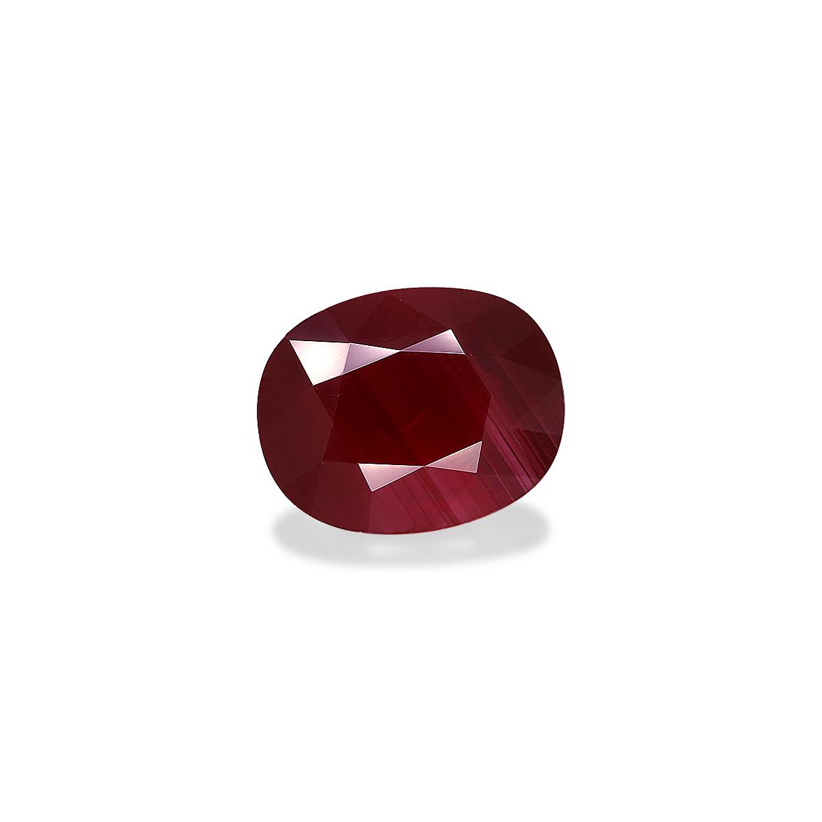 Pigeons Blood red mozambique ruby, 7.07ct oval cut — view 3