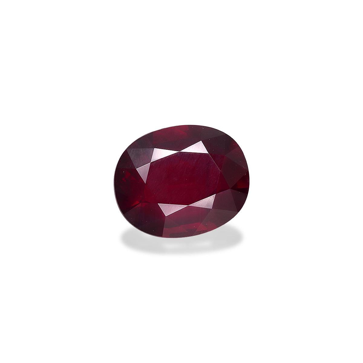Pigeons Blood red mozambique ruby, 7.1ct oval cut — view 3