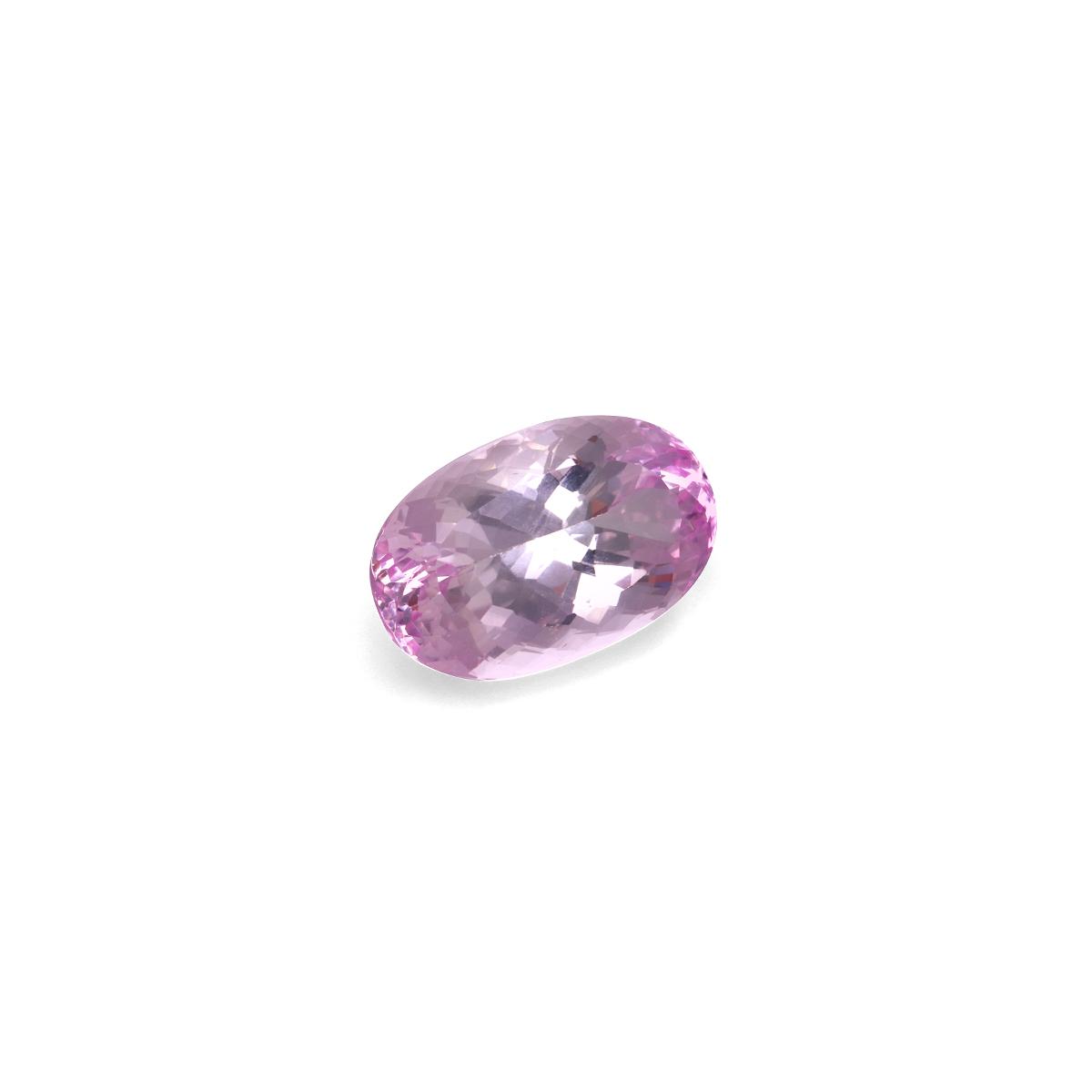 cotton pink kunzite, 28.56ct oval cut — view 3