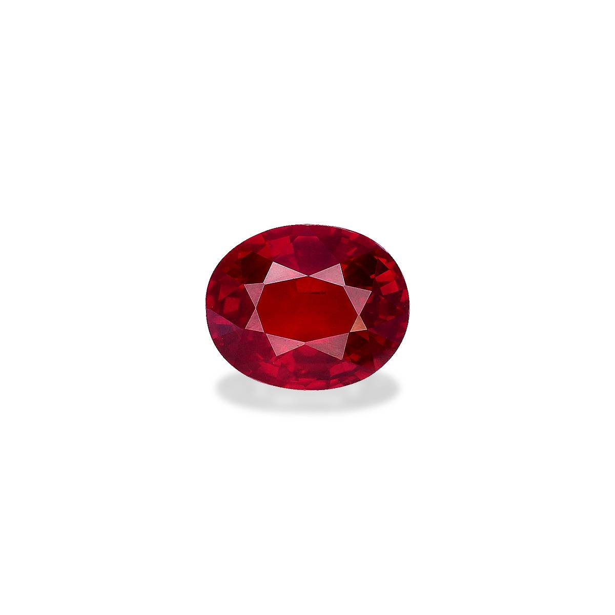 Pigeons Blood red mozambique ruby, 3.05ct oval cut — main view