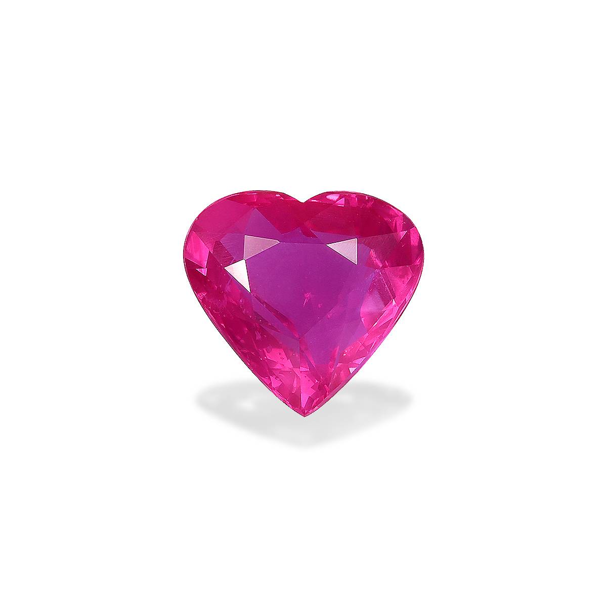 red mozambique ruby, 10.3ct heart cut — main view