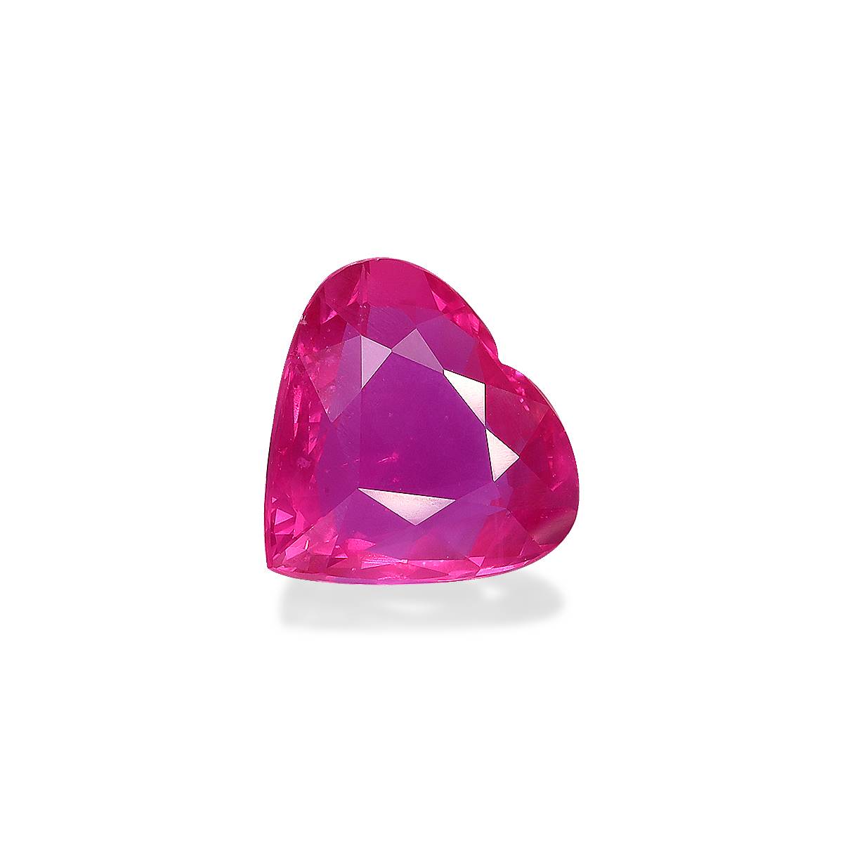 red mozambique ruby, 10.3ct heart cut — view 3
