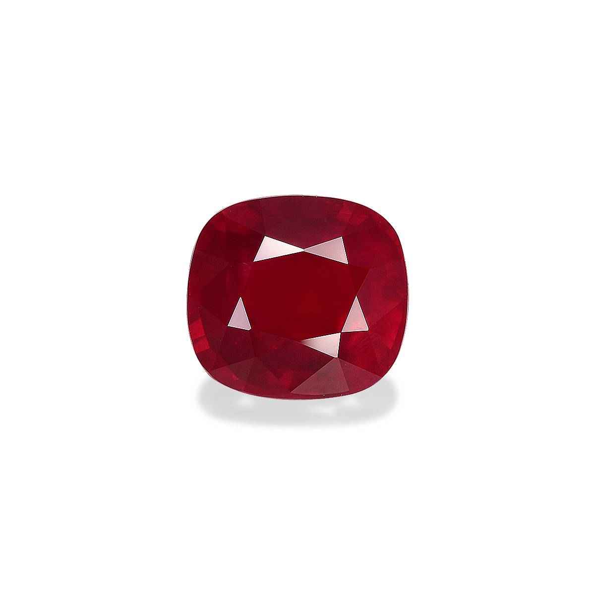 red mozambique ruby, 3.03ct cushion cut — main view
