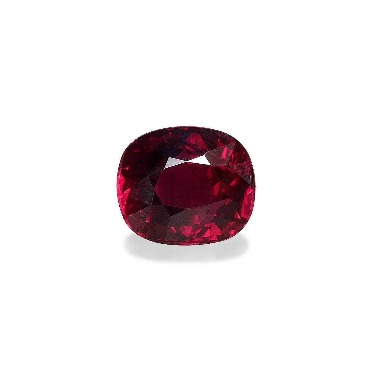 red mozambique ruby, 3.04ct cushion cut — main view