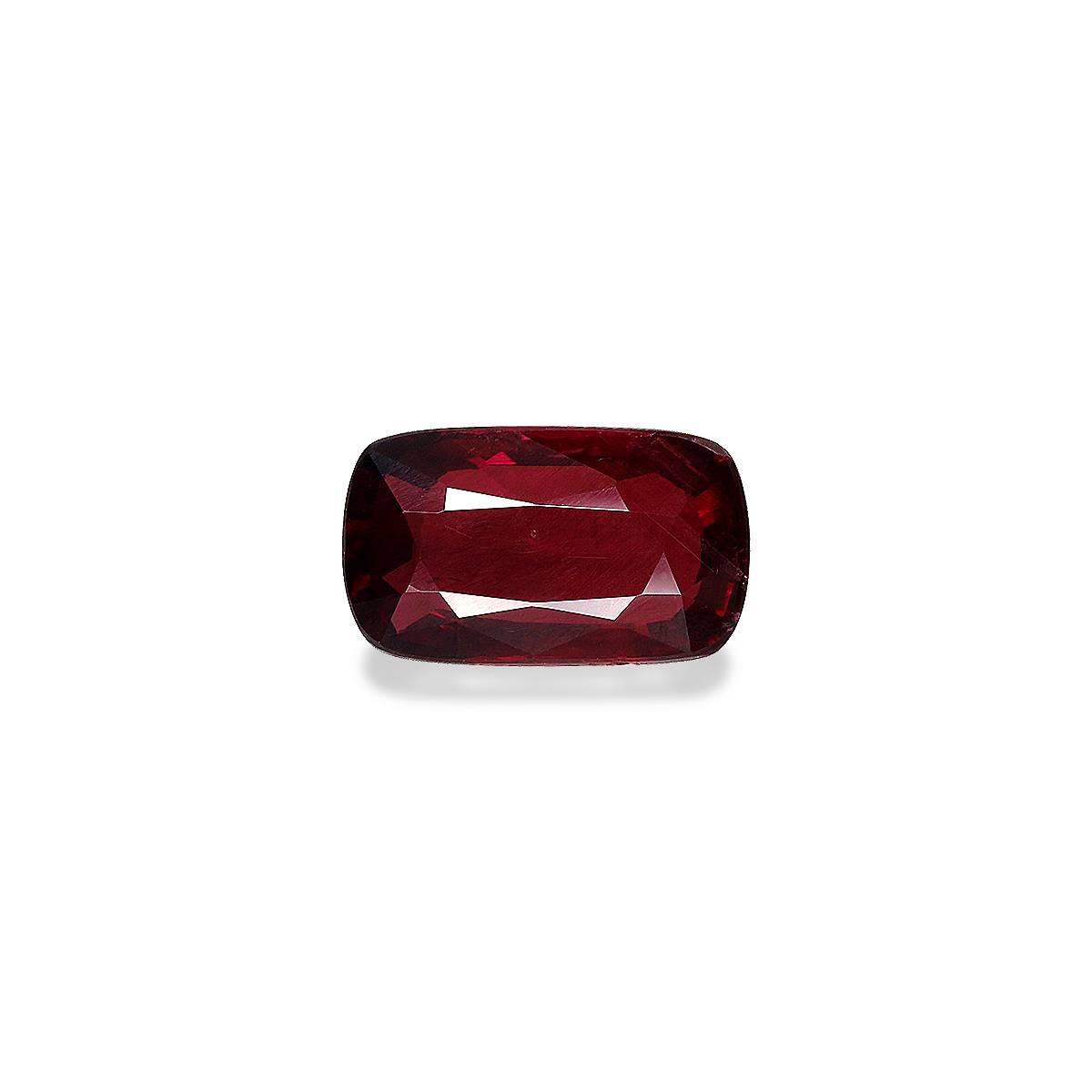 red mozambique ruby, 3.03ct cushion cut — main view