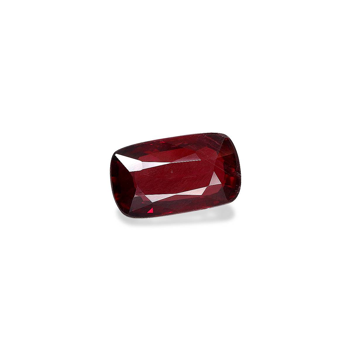 red mozambique ruby, 3.03ct cushion cut — view 3
