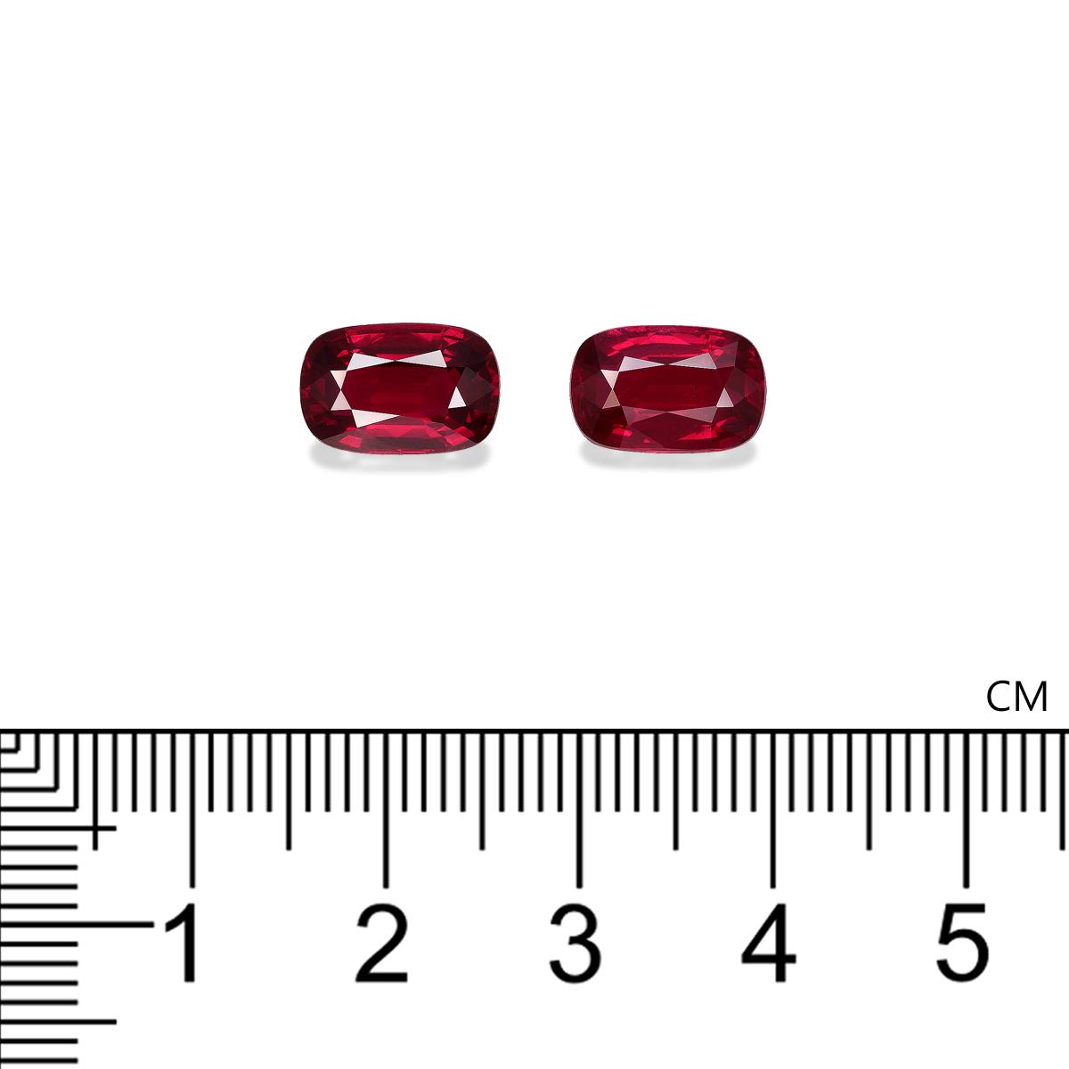 Pigeons Blood red mozambique ruby, 6.07ct cushion cut — view 4