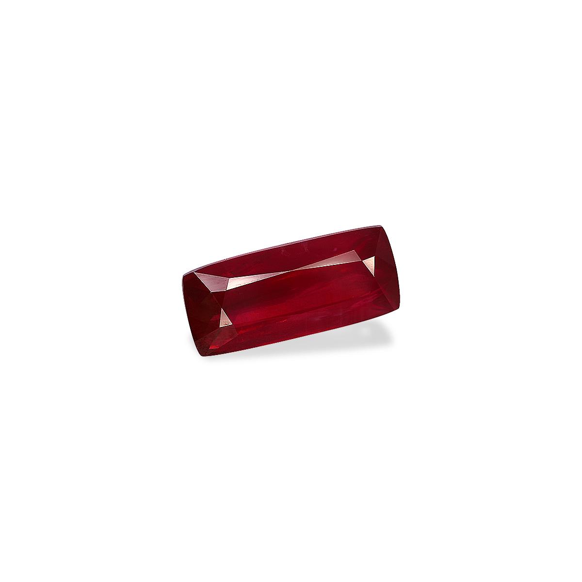 red mozambique ruby, 4.16ct cushion cut — view 3