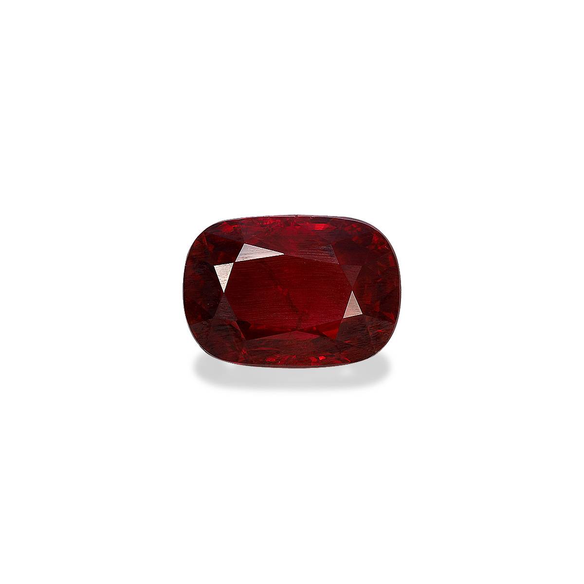 red mozambique ruby, 5.1ct cushion cut — main view