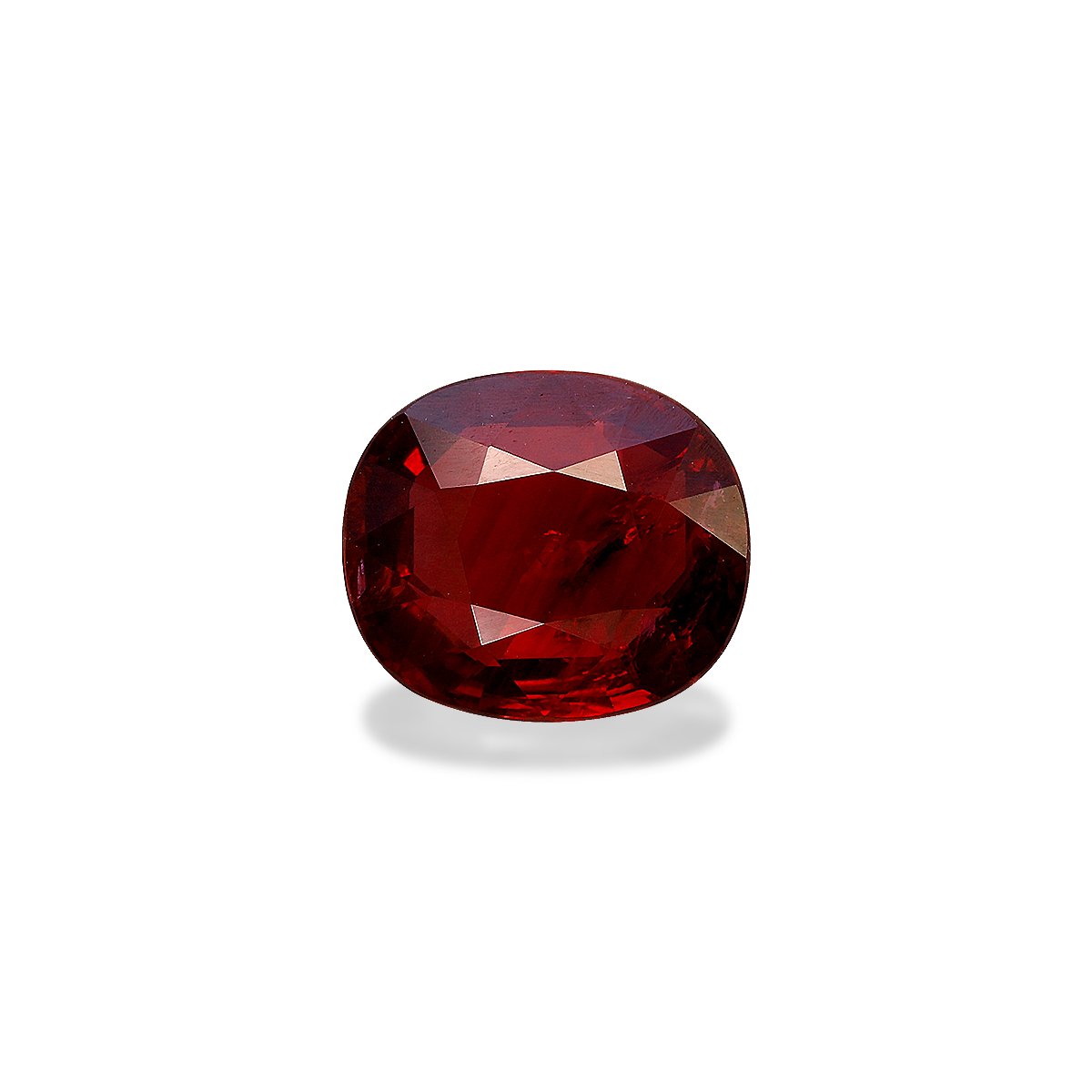 red mozambique ruby, 5.03ct cushion cut — main view