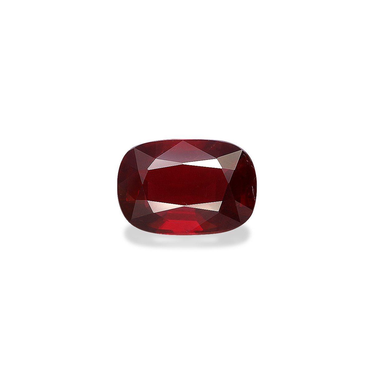 red mozambique ruby, 4.06ct cushion cut — main view