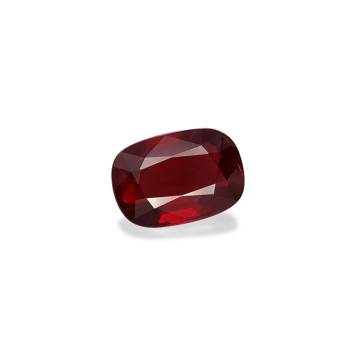 red mozambique ruby, 4.06ct cushion cut — view 3