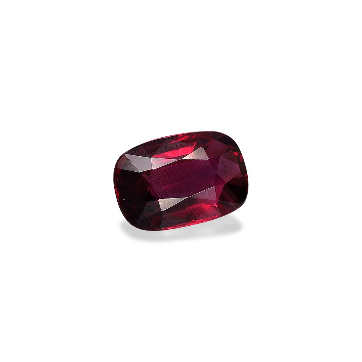 red mozambique ruby, 3.13ct cushion cut — view 3