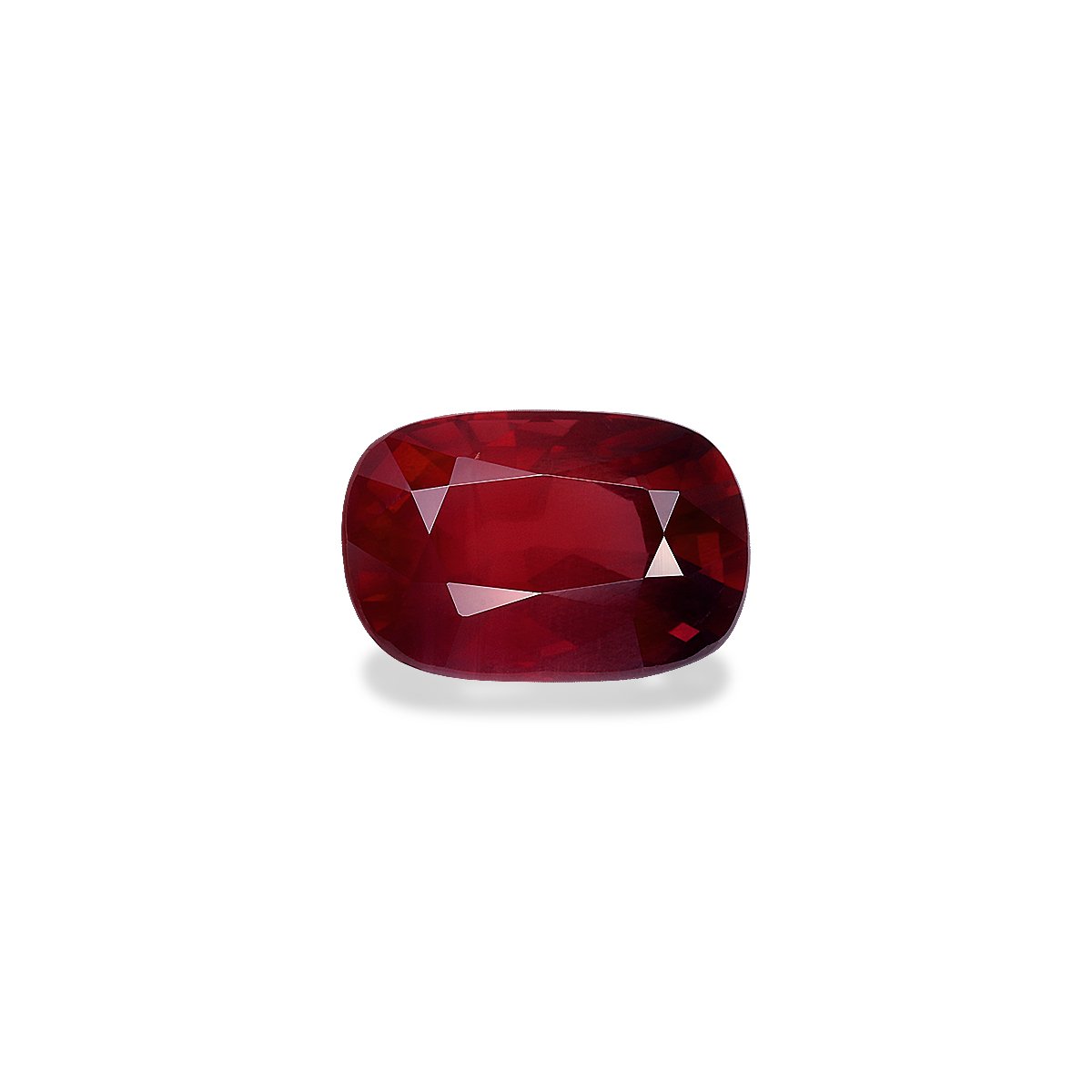 red mozambique ruby, 5.06ct cushion cut — main view