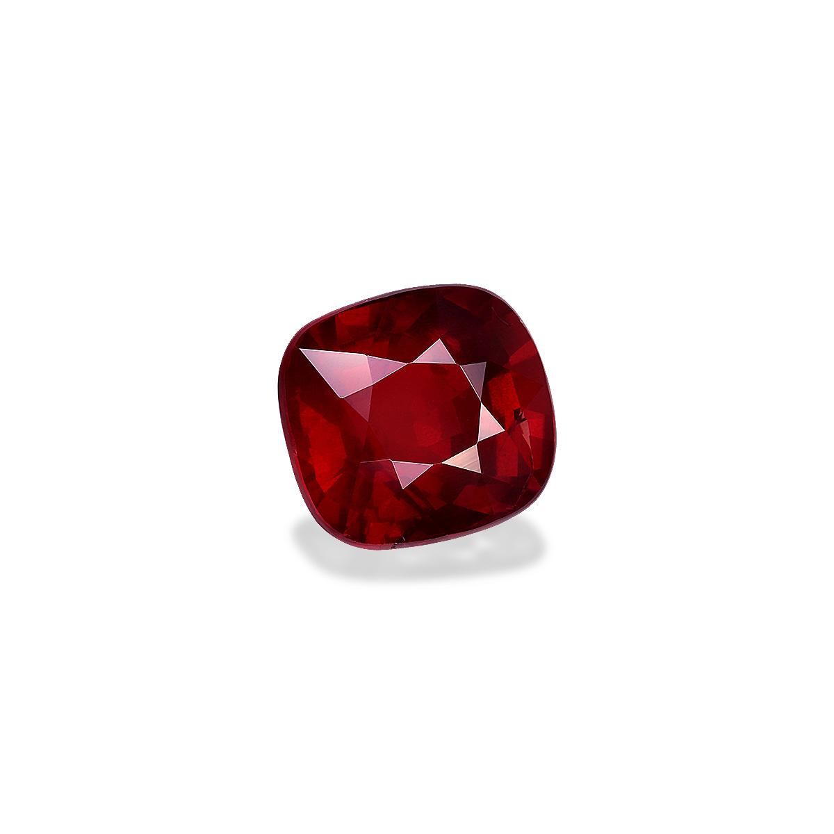Pigeons Blood red mozambique ruby, 5.09ct cushion cut — view 3
