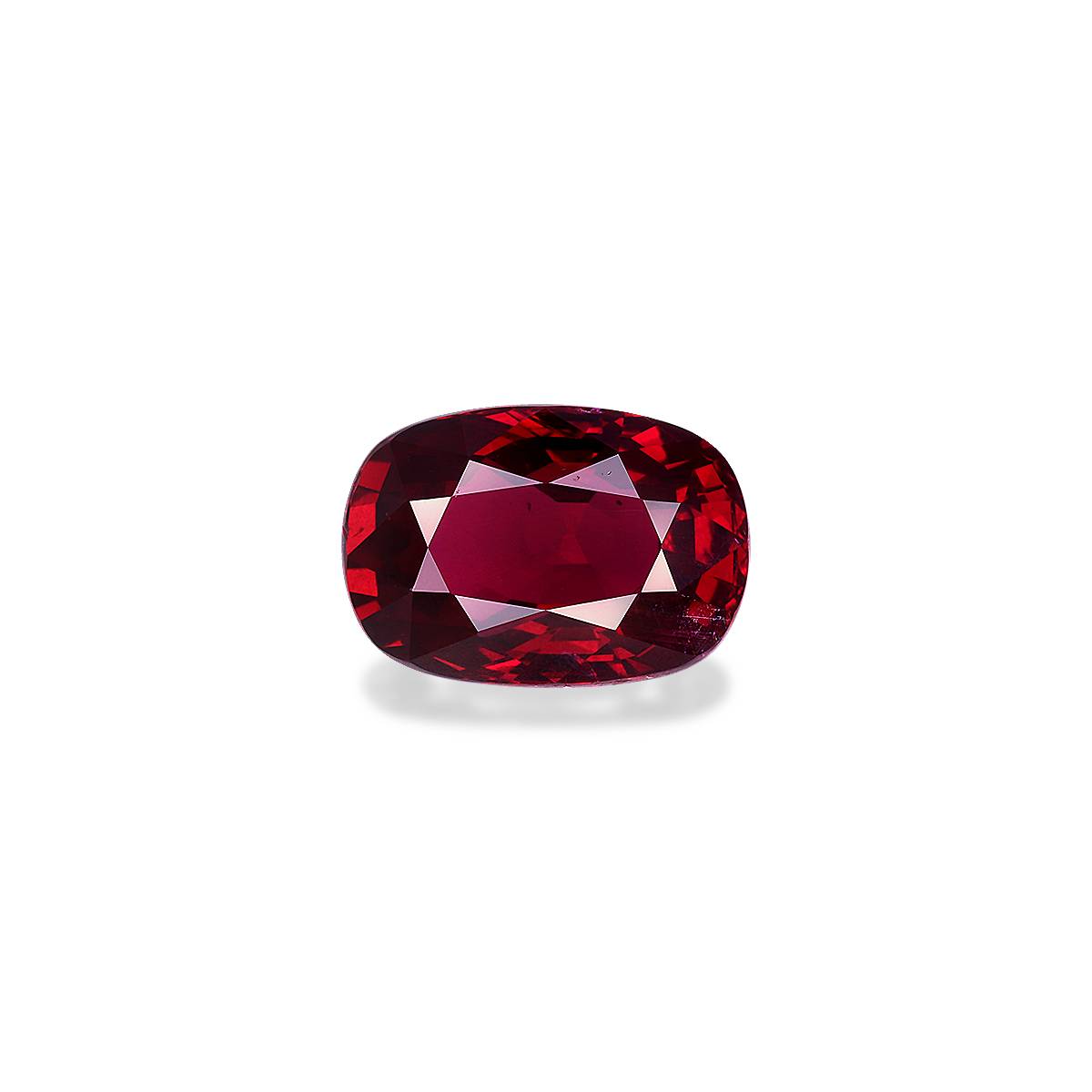 red mozambique ruby, 5.03ct cushion cut — main view