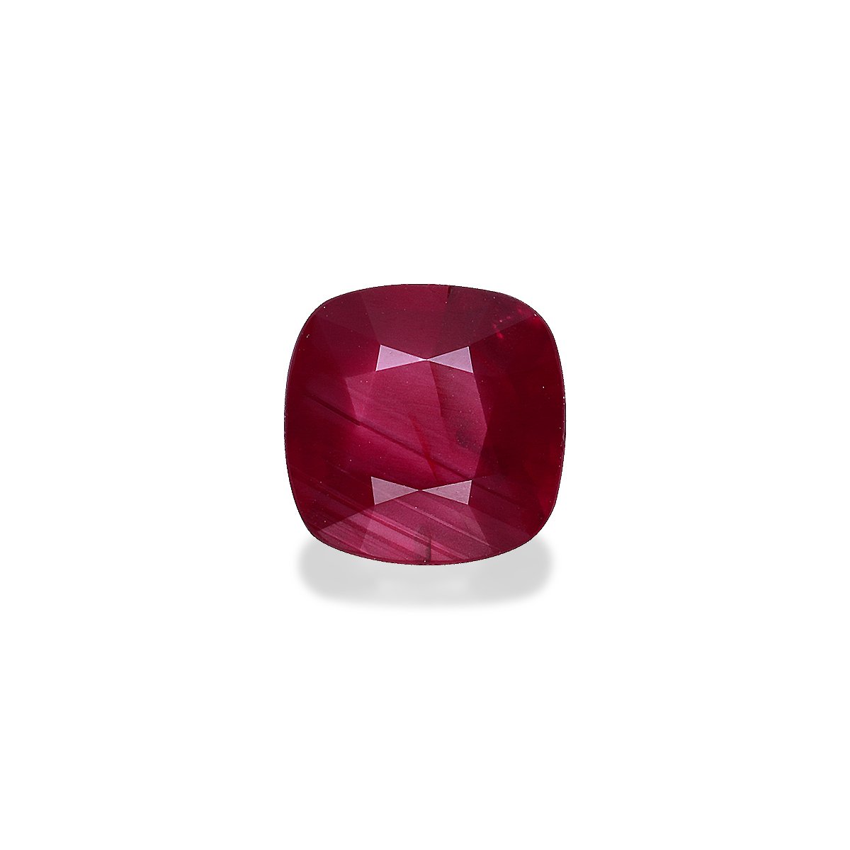 Pigeons Blood red mozambique ruby, 3.01ct cushion cut — main view