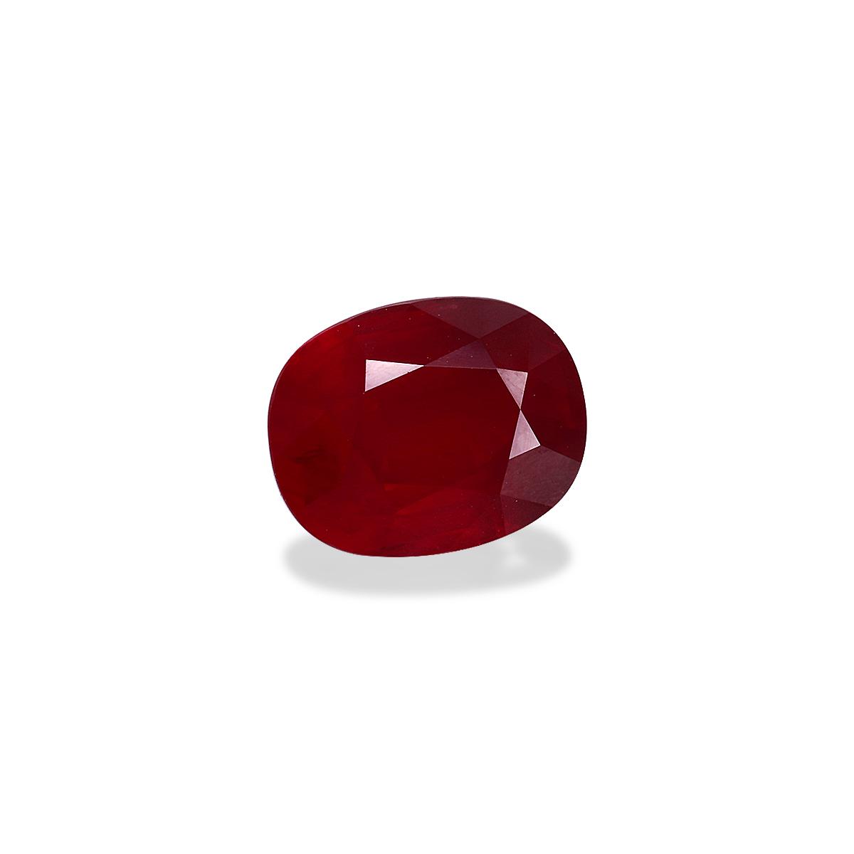 red mozambique ruby, 4.02ct oval cut — view 3