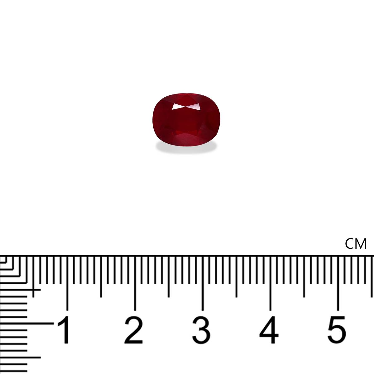 red mozambique ruby, 4.02ct oval cut — view 4