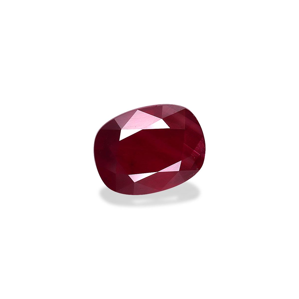 Pigeons Blood red mozambique ruby, 5ct cushion cut — view 3