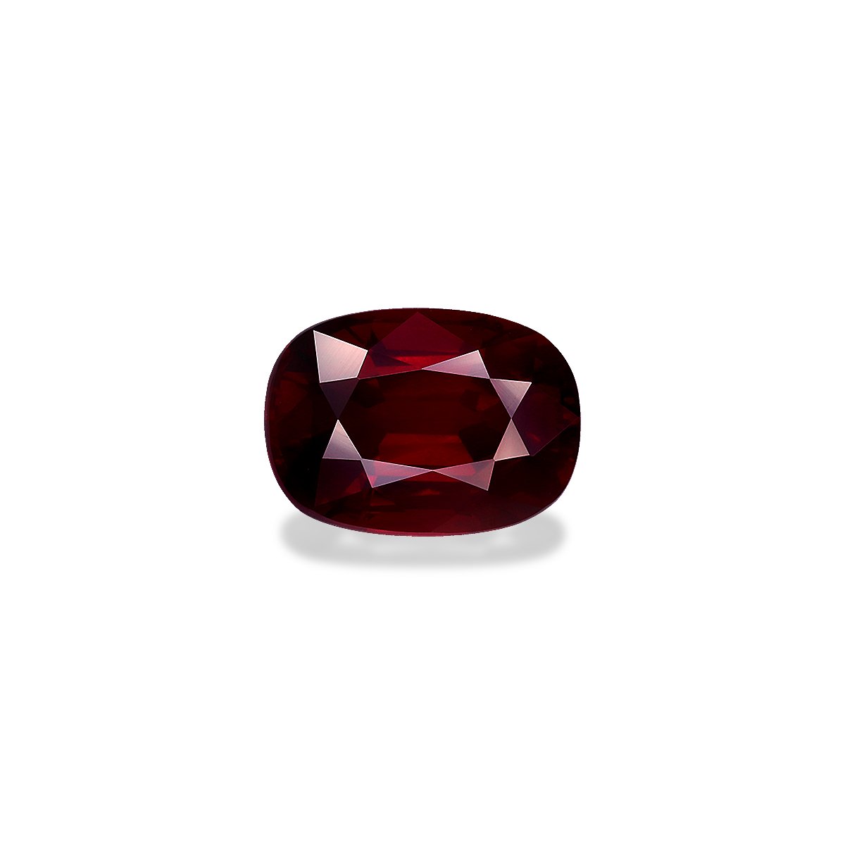 Pigeons Blood red mozambique ruby, 3.08ct cushion cut — main view