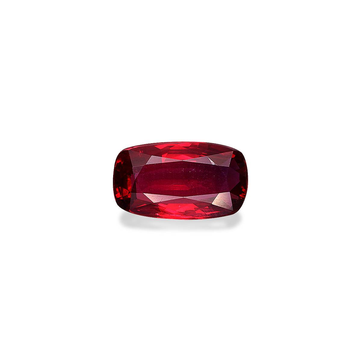 Pigeons Blood red mozambique ruby, 3.03ct cushion cut — main view