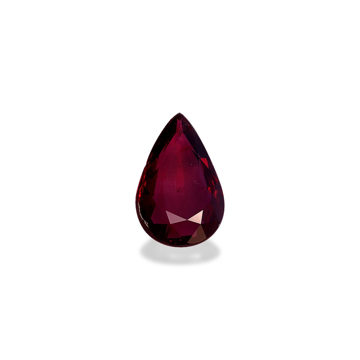 red mozambique ruby, 3ct pear cut — main view
