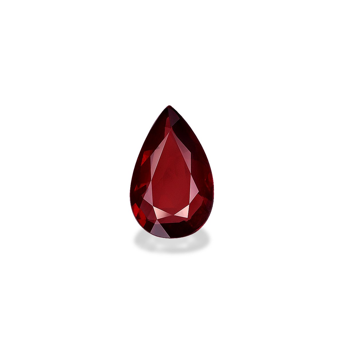 red mozambique ruby, 2.22ct pear cut — main view