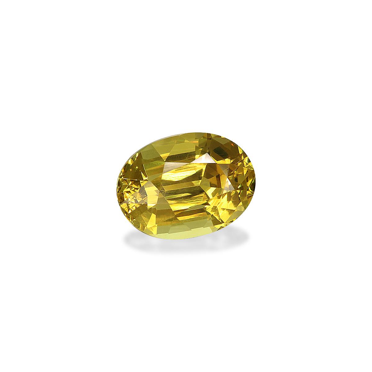 yellow grossular garnet, 3.88ct oval cut — view 3